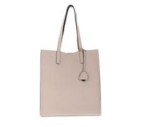 COCCINELLE Easy Shopping Handbag Double Grained Leather Creamy Pin / Dark Br