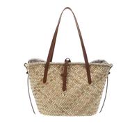 Coccinelle Einkaufstasche C-ME SUMMER, Beige, PVC mit Aufdruck Geo Classic, groß, 40 x 14 x 28 cm