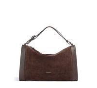 Coccinelle Elinor Suede Beuteltasche dunkelbraun, aufgerautes Rindsleder, Damen