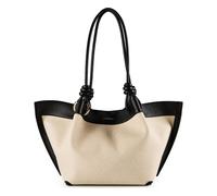Coccinelle Schultertasche Finn Canvas Handbag Natural/Noir beige