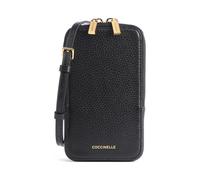 Coccinelle Flor Handytasche schwarz, genarbtes Leder, Damen