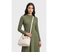 Coccinelle Grained Leather Cross Body Bag In Cream Größe: OS | Handtaschen Outlet | Damen | Weiß