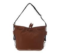 COCCINELLE Gretel Ribbon Crossbody Bag Cognac