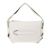 COCCINELLE Gretel Ribbon Crossbody Bag Grained Leather Pearl