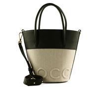 Coccinelle Handtasche Schultertasche Myrtha Canvas Handbag Natural/Noir beige