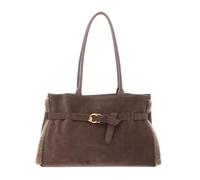Coccinelle Handtasche Schultertasche Sabine Soft Handbag Suede Le. / Eco Fur/Gra. Le War T/War. T/War taupe