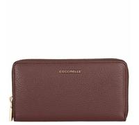 Coccinelle Metallic Soft - Geldbörse 7cc 18 cm (berry)