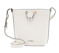 COCCINELLE Lea Shoulder Bag Grained Leather White