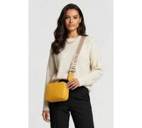 Coccinelle Leather Camera Cross Body Bag With Logo Strap In Yellow Größe: OS | Umhängetaschen Outlet | Damen | Gelb