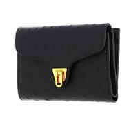Coccinelle Leder Geldbörse Beat Ostrich Wallet Noir schwarz