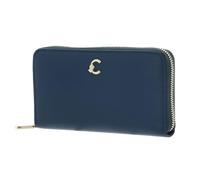 Coccinelle Leder Geldbörse C-Me Wallet Grained Leather Deep Blue blau