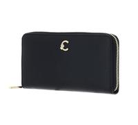 Coccinelle Leder Geldbörse C-Me Wallet Grained Leather Noir schwarz
