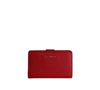 Coccinelle Leder Geldbörse Metallic Soft Mini Wallet Grained Leather Scarlet rot