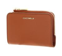 Coccinelle Leder Geldbörse Metallic Soft Wallet Crab Hellbraun
