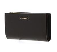 Coccinelle Leder Geldbörse Metallic Soft Wallet Fango dunkelgrün