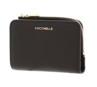 Coccinelle Leder Geldbörse Metallic Soft Wallet Fango dunkelgrün