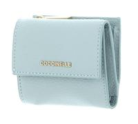 COCCINELLE Metallic Soft Wallet Grained Leather Aquamarine