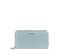 Coccinelle Leder Geldbörse Metallic Soft Wallet Grained Leather Aquamarine hellblau