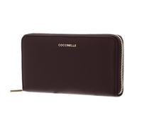 COCCINELLE Metallic Soft Wallet Grained Leather Berry