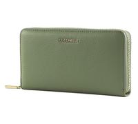 Coccinelle Leder Geldbörse Metallic Soft Wallet Grained Leather Greenery Mint
