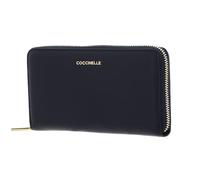 Coccinelle Leder Geldbörse Metallic Soft Wallet Grained Leather Midnight Blue dunkelblau