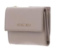 Coccinelle Leder Geldbörse Metallic Soft Wallet Grained Leather Powder Pink beige