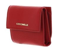Coccinelle Metallic Soft Geldbörse rot, Leder, Damen
