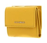 Coccinelle Leder Geldbörse Metallic Soft Wallet Grained Leather Soleado gelb