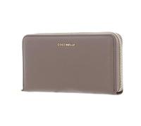 Coccinelle Leder Geldbörse Metallic Soft Wallet Grained Leather Warm Taupe
