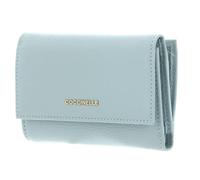 Coccinelle Leder Geldbörse Metallic Soft Wallet Grainy Leather Aquamarine hellblau