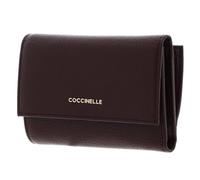 Coccinelle Leder Geldbörse Metallic Soft Wallet Grainy Leather Berry dunkelviolett