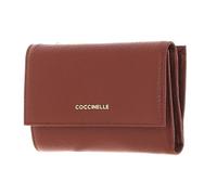 COCCINELLE Metallic Soft Wallet Grainy Leather Brule