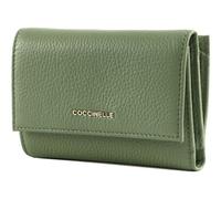 COCCINELLE Metallic Soft Wallet Grainy Leather Greenery