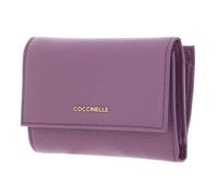 Coccinelle Leder Geldbörse Metallic Soft Wallet Grainy Leather Jellyfish violett