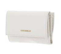 Coccinelle Leder Geldbörse Metallic Soft Wallet Grainy Leather Pearl Creme