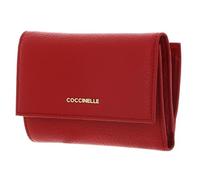 Coccinelle Metallic Soft RFID Geldbörse rot, Leder, Damen