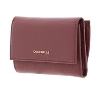 Coccinelle Leder Geldbörse Metallic Soft Wallet Grainy Leather Winter Rose Altrosa