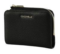 Coccinelle Geldbörse Metallic Soft Leder Schwarz