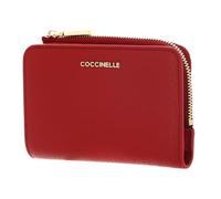 Coccinelle Leder-Geldbörse Metallic Soft Wallet – Scarlet (rot)