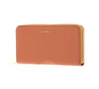 Coccinelle Leder Geldbörse Metallic Soft Zip Wallet Grainy Leather Almond beige