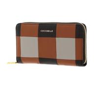 Coccinelle Leder Geldbörse Metallic Vichy Patch Wallet MUL. Robin/Fango braun