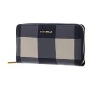 Coccinelle Leder Geldbörse Metallic Vichy Patch Wallet MUL. Stove/MIDN. blau