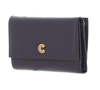 Coccinelle Leder Geldbörse Myrine Wallet Grained Leather Ardesia dunkelgrau