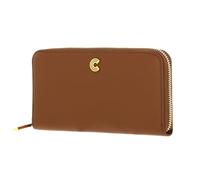 Coccinelle Leder Geldbörse Myrine Zip Around Wallet Nocciola Hellbraun