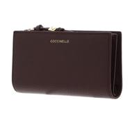 Coccinelle Leder Geldbörse Pansy Wallet Grained Leather Berry dunkelviolett