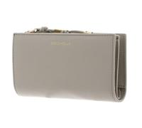 Coccinelle Leder Geldbörse Pansy Wallet Grained Leather Eucalipto grüngrau