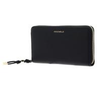 Coccinelle Leder Geldbörse Pansy Wallet Grained Leather Noir schwarz