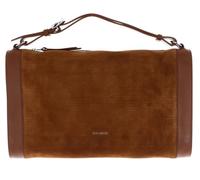 Coccinelle Leder Handtasche Elinor Suede Bimaterial Handbag Cognac/Cognac hellbraun
