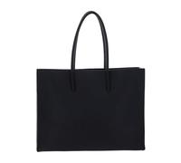Coccinelle Leder Handtasche Myrtha Maxi Log Handbag Grained Leather Noir schwarz