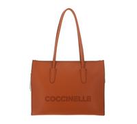 Coccinelle Leder Handtasche Myrtha26 Handbag Grained Leather Crab hellbraun